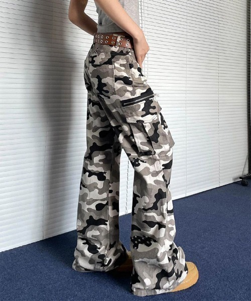 デニムパンツ カーゴデニム 迷彩 y2k grungy ワイドデニム カモ柄 楽天市場】デニムパンツ レディース y2kファッション y2k