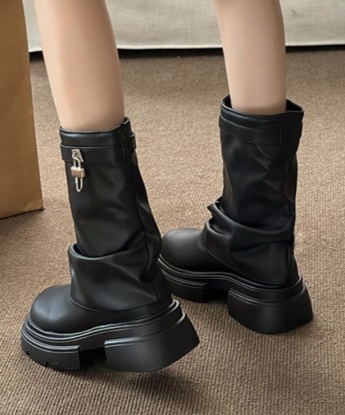 JUST ABOUT 厚底　ミドルブーツ 厚底 レースアップブーツ JUST ABOUT│Jeffrey Campbell OFFICIAL