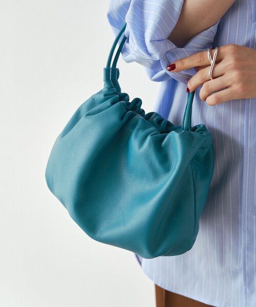 ショルダーバッグ バッグ 「名品」4WAYレザー巾着ショルダーバッグ