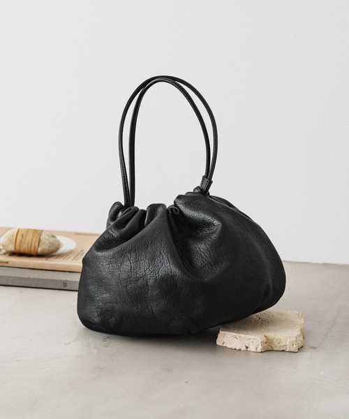 ラシット 巾着ショルダーバッグ russet ショルダーバッグ バッグ 「名品」4wayレザー巾着