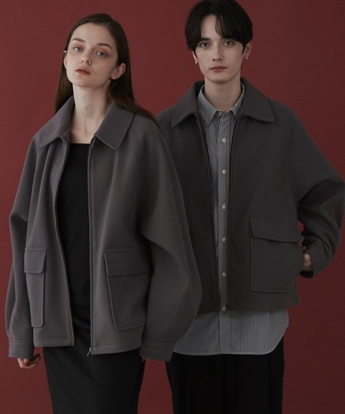 LUCY（ルーシー） ブルゾン アウター LUCY/メルトンショートZIP