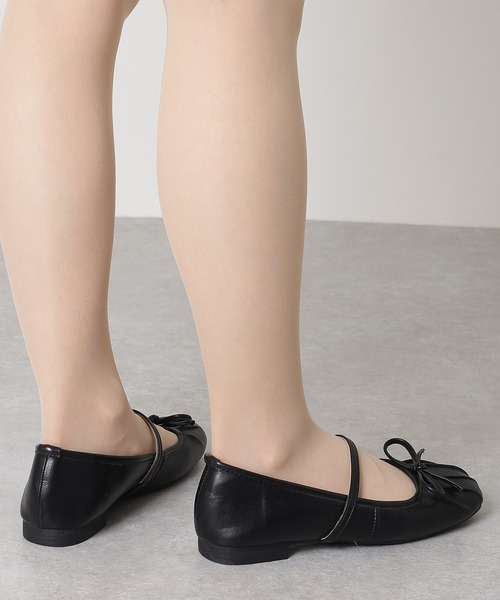 Lace Ladies（レースレディース） パンプス レザー調 タック リボン