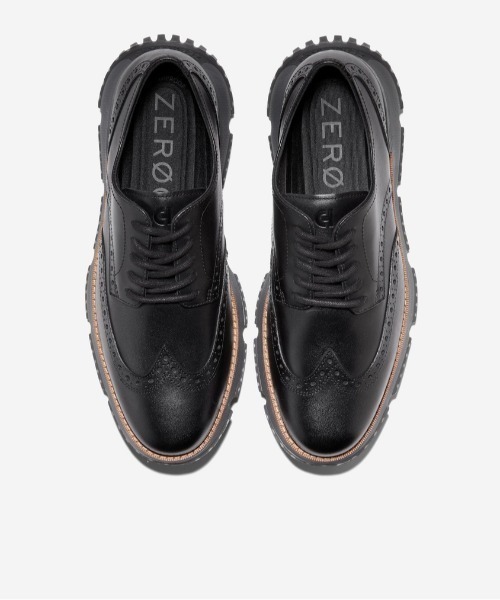 COLE HAAN黒紳士靴24.5㌢ COLE HAAN シューズ 4.ゼログランド ウィングチップ ウィンター