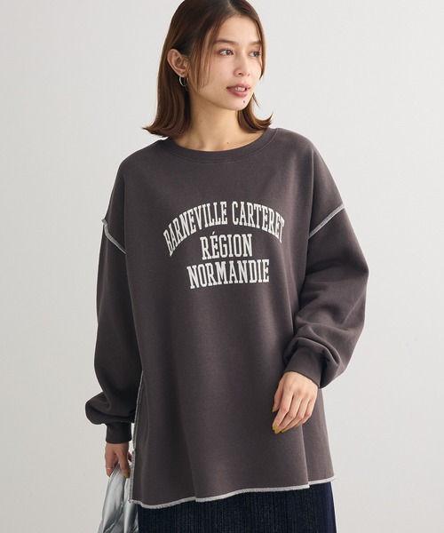 Green Parks（グリーンパークス） トレーナー スウェット 裏起毛配色