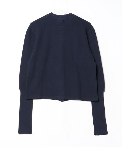 tシャツ MEYAME/メヤメ　フロントアンドバックリブプルオーバー　FRONT AND BACK RIB PULLOVER レディース
