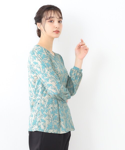 LAURA ASHLEY tシャツ 「ジャージ素材／洗える／同柄アイテム