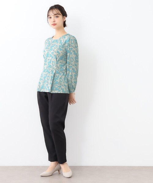 tシャツ 「洗える」ジャージ素材プルオーバー レディース 洗える／日本製】異素材組合せのジャージプルオーバー