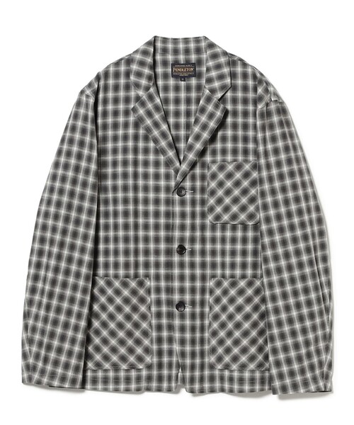PENDLETON ミドルコート チェック Maison Margiela x Pendleton チェック コート | ブラウン