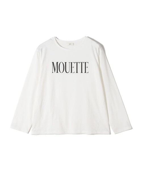 SHIPS for women / シップスウィメン 〈洗濯機可能〉プラチナヴェール 長袖 ロゴ TEE SHIPS tシャツ 「洗濯機可能」プラチナヴェール 長袖 ロゴ TEE