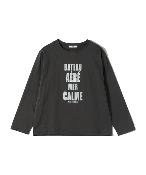 tシャツ 「洗濯機可能」プラチナヴェール 長袖 ロゴ TEE レディース セール】〈洗濯機可能〉プラチナヴェール 長袖 ロゴ TEE（T