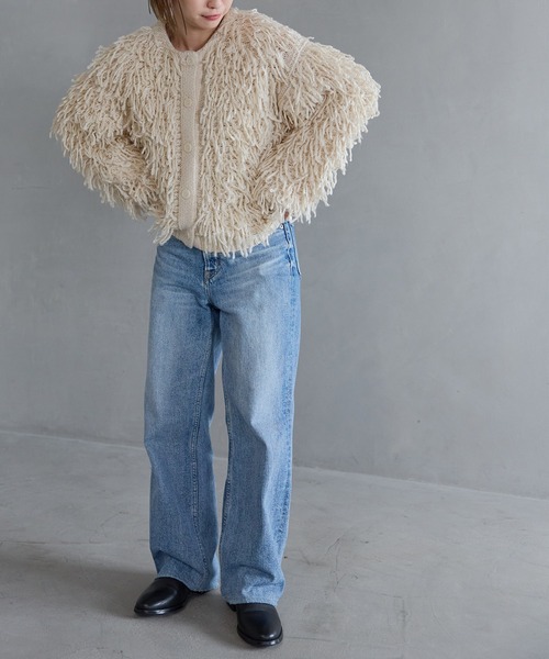 「meilmada」 ニットカーディガン FREE アイボリー レディース_画像5