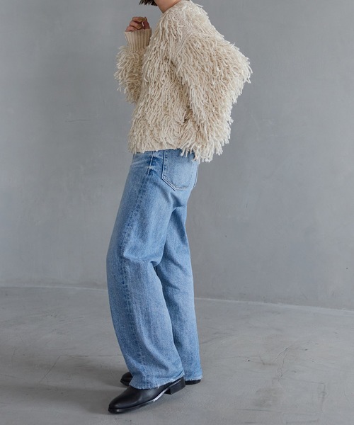 「meilmada」 ニットカーディガン FREE アイボリー レディース_画像6