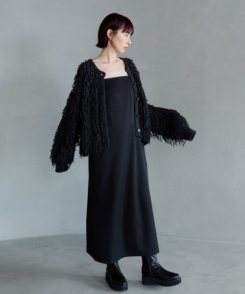 「meilmada」 ニットカーディガン FREE アイボリー レディース_画像9