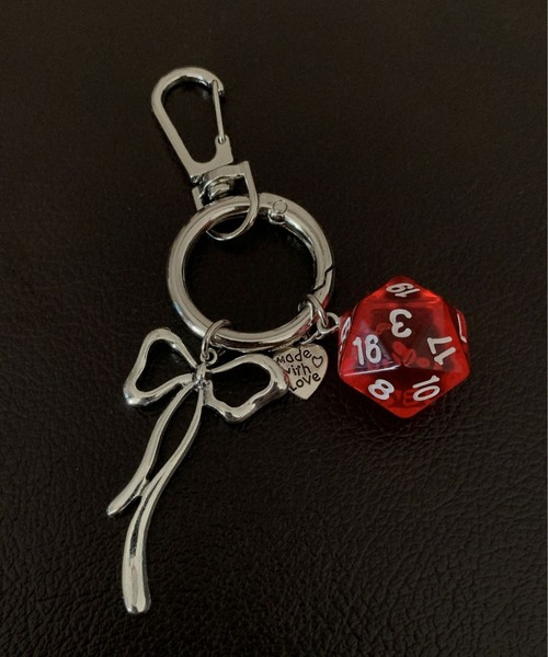 キーホルダー シルバーリボンダイスキーリング : ZOZOTOWN Yahoo!店