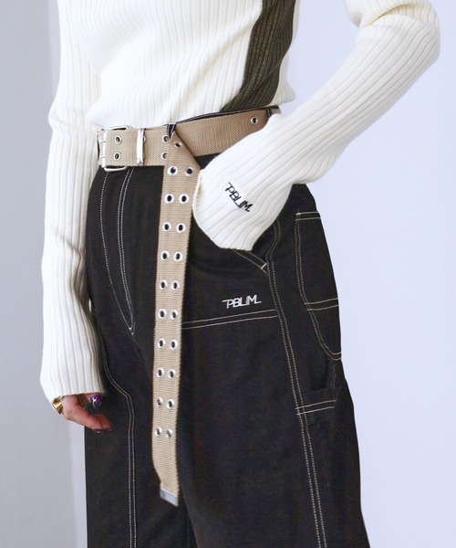 「PBLIM」 タートルネックニット FREE オフホワイト レディース_画像3