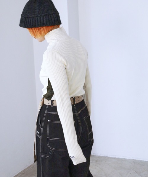 「PBLIM」 タートルネックニット FREE オフホワイト レディース_画像5