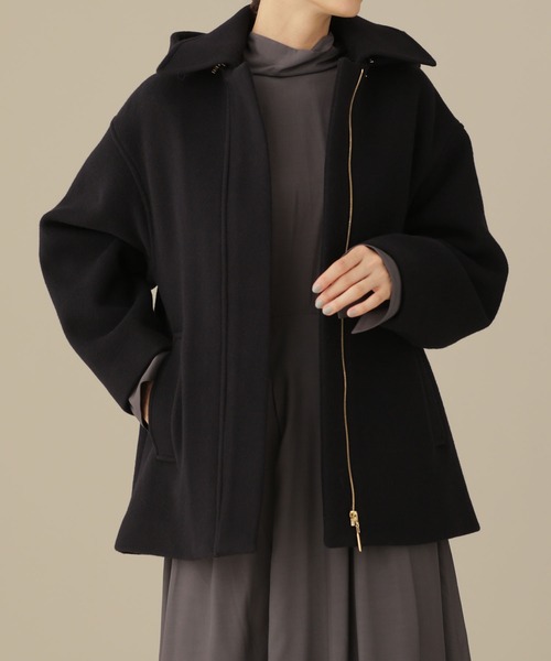 NANO universe（ナノ・ユニバース） ステンカラーコート II ネイビー