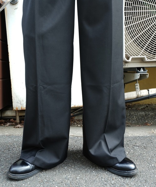 [DINT] P9157 ストレート スラックス GANSHIN DRILL WIDE SLACKS｜STUDIOUS