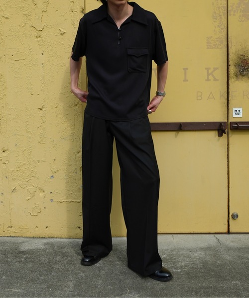 [DINT] P9157 ストレート スラックス GANSHIN DRILL WIDE SLACKS｜STUDIOUS