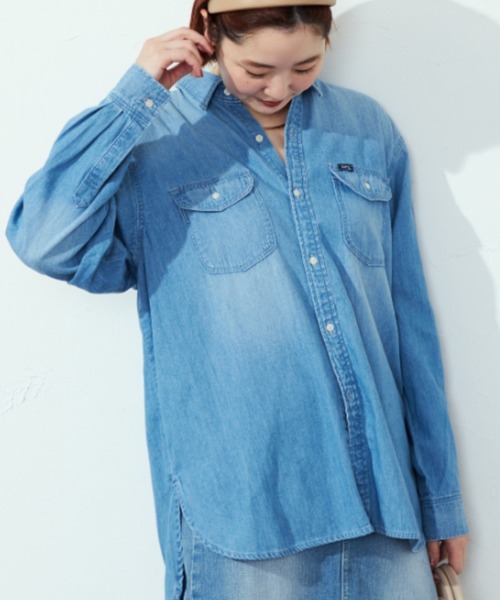 ブラウス シャツ ルーズデニムシャツ レディース Lee ブラウス シャツ 「別注」Lee / ルーズフィット デニム