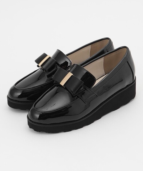 新品　TOCCA トッカ　スウェードパンプス　黒　サイズ37 23.5センチ TOCCA（トッカ） パンプス NOBLE RIBBON LOAFER SHOES ローファー