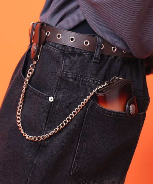 ankoROCK 財布 an meets zakka ネイティブ刻印コンチョフラップ