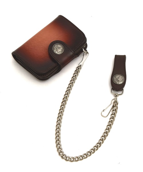 ankoROCK 財布 an meets zakka ネイティブ刻印コンチョフラップ