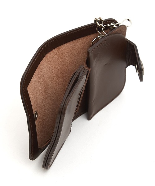 財布 an meets zakka ネイティブ刻印コンチョフラップカウレザー