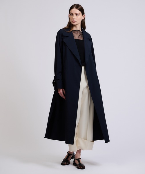 未使用★エストネーション タスラントレンチコート ネイビー 38 未使用☆エストネーション タスラントレンチコート ネイビー 38