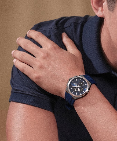 Timberland(ティンバーランド) HT2 腕時計 美品】ティンバーランド HT2 ブラック文字盤 レザーベルト メンズ