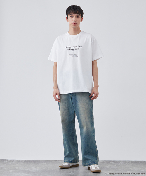 クロードモネ　Tシャツ　M 新品 tシャツ The Met別注 クロード・モネ ”睡蓮” アートTシャツ