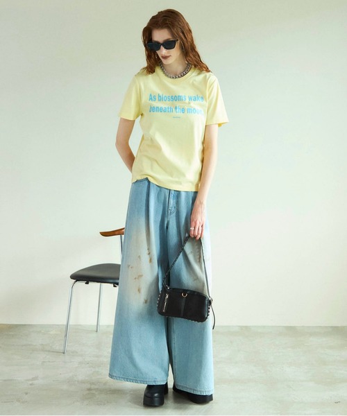 tシャツ THE MOON T-shirt「MAISON SPECIAL/メゾンスペシャル」 レディースの画像