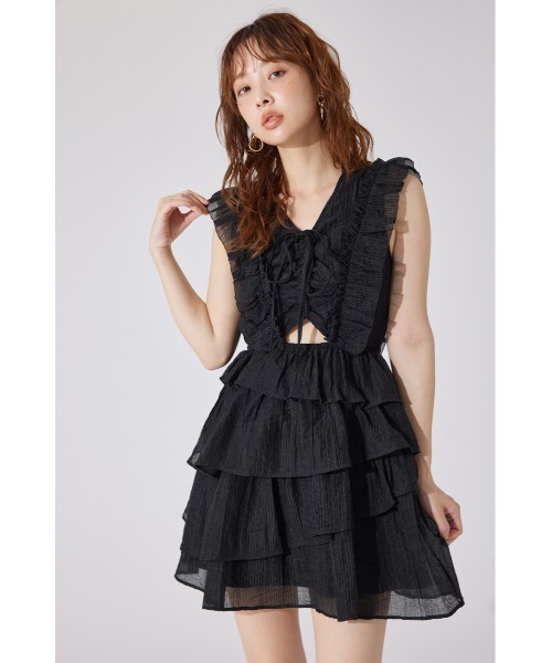 natsu*  pium ティアードフリルミニワンピース ティアードフリルミニワンピース – pium