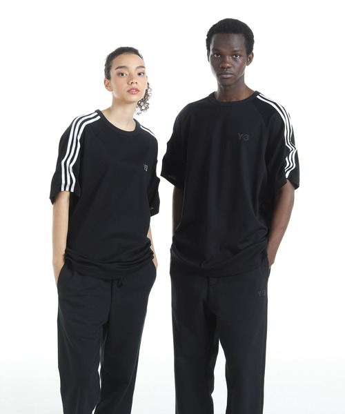 Y-3 tシャツ SHORT SLEEVE TEE 3-STRIPES メンズ レディース