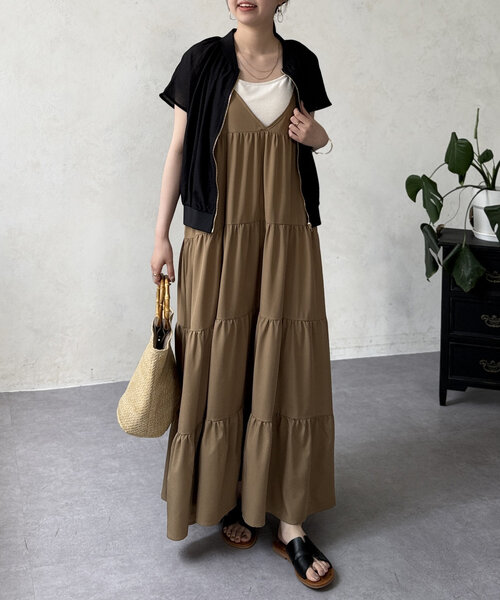 Chez toi ワンピース ドットキャミワンピース : ZOZOTOWN Yahoo