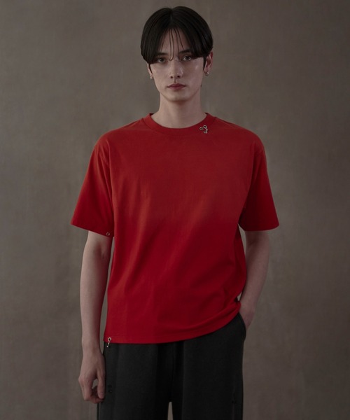LUCY tシャツ LUCY/「25年春夏新作」ピアス付きT メンズ