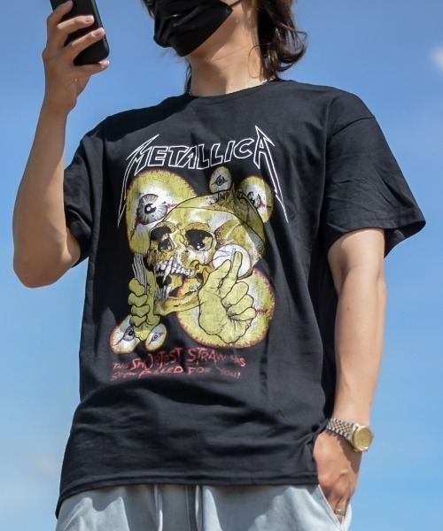 8 tシャツ メタリカ半袖Tシャツ バンドT メンズ レディース