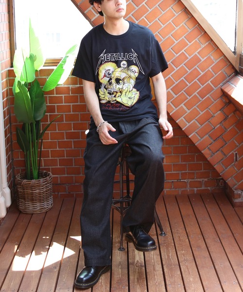 8 tシャツ メタリカ半袖Tシャツ バンドT メンズ レディース