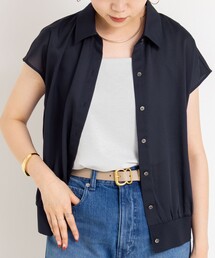【NOLLEY'S】カフス裾リブシフォンシャツ Nolley's』カフス裾リブシフォンブラウス | petitluxe