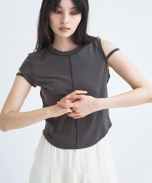 tシャツ compact edge tee レディースの画像