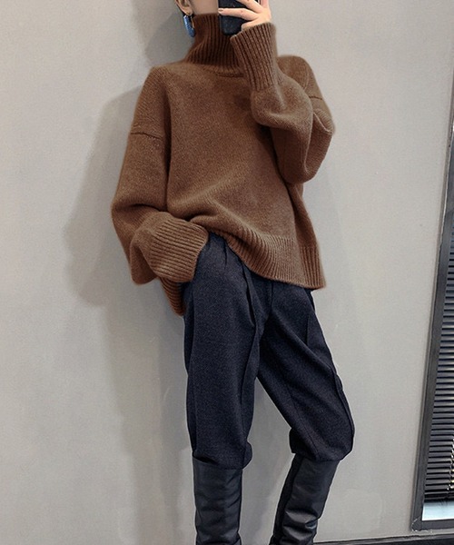 「Doula Doula」 タートルネックニット FREE ベージュ レディース_画像8