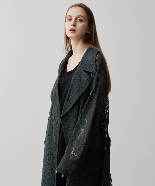 「CLEL」 チェスターコート M ライトグレー メンズ_画像3