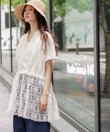 niko and…（ニコアンド） チュニック ショートスリーブチャーチ