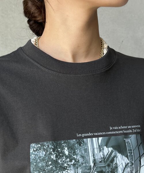 DouDou tシャツ フォトプリントTEE レディース : ZOZOTOWN Yahoo