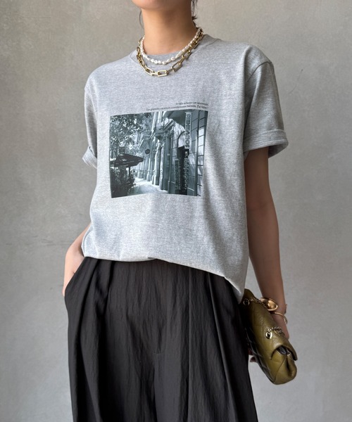 DouDou tシャツ フォトプリントTEE レディース : ZOZOTOWN Yahoo
