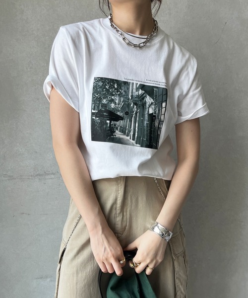DOUDOU ワイドフォトTEE 未着用　最終お値下げ☆ DOUDOU ワイドフォトTEE 未着用 最終お値下げ☆