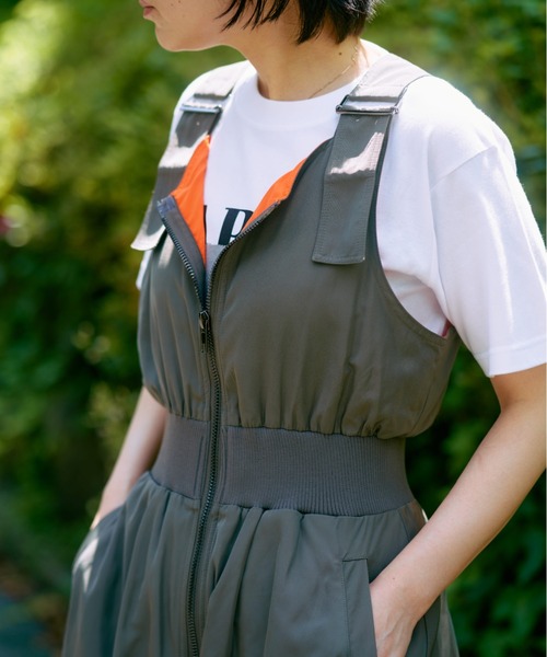 りおちゃん　Risley(リズレー) 別注MA-1 ワンピース Risley（リズレー）の「Risley(リズレー) 別注MA-1 ワンピース