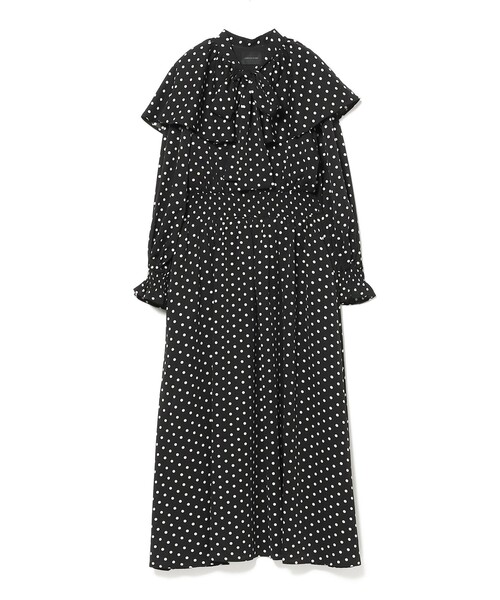 NOBLE アソートドットプリントナローリボンワンピース NOBLE アソートドットプリントナローリボンワンピース
