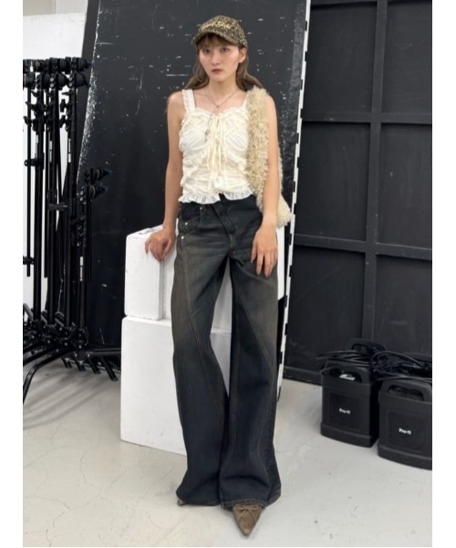 SLY キャミソール SHEER SQUEEZE CAMI TOPS シアー スクウィーズ