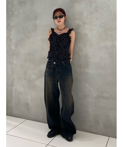 SLY キャミソール SHEER SQUEEZE CAMI TOPS シアー スクウィーズ